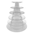 thumbnail image 3 of 6 Tier Macaron Tower Stand for Wedding Birthday Party  Plastic Display Stand for Cupcake Cake, 3 of 8