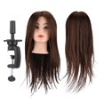 thumbnail image 1 of Mannequin de Formation en Coiffure 80 % Cheveux Humains Beau Tête Tête avec Cheveux Coiffeur Coiffeur, 1 of 8