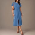 thumbnail image 4 of Womens Summer Dress Gradient Sleeveless V-Neck Maxi, 4 of 7
