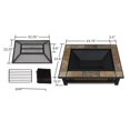 thumbnail image 3 of Real Flame Hamilton 44" Wood Burning Fire Pit in Black, 3 of 5