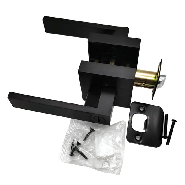Door Handle Aluminum Alloy Rust Prevention Entry Lever Door Handle for Bathroom Bedroom