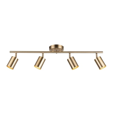 Plafonnier projecteur Pratt, laiton mat