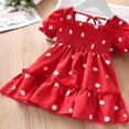 thumbnail image 4 of Robes Décontractées pour Petites Filles Manches Courtes à Pois Princesse Robe Élégante 0-5 Ans, 4 of 6