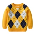 thumbnail image 2 of Chandail à Manches Longues pour Garçons Tout-Petits Pull Automne Bébé Chandail à Manches Longues Enfants Hiver à Bas Col Rond 2-8T, 2 of 9