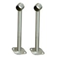 thumbnail image 1 of GROWTH TANK 2x Stainless Steel Wardrobe Pipe Lever Bracket Closet Rod Holder 250mm, 1 of 8