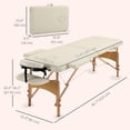 thumbnail image 3 of HOMCOM Table de Massage Pliable Portable, Lit de Canapé pour le Visage, Beige, 3 of 10