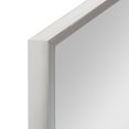 thumbnail image 3 of Kate and Laurel Rhodes Miroir Mural Hexagonal Moderne, Chrome Argenté, 31x22 Pouces, 3 of 5