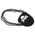 thumbnail image 4 of Halloween Elastic Band Comfortable Skull Eye Cover, Skull Eye Patch, Pirate Eye Patch, For Halloween Pirate-Themed Party Black Rope Pure Color,Black Rope Skull With Knife,Black, 4 of 8
