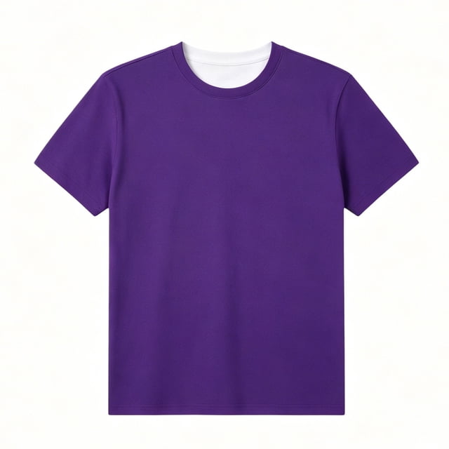 T-shirt Fille Violet à Manches Courtes pour Filles Col Rond T-Shirts d'Été Hauts 1-2 Ans Chemises Filles