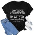 thumbnail image 2 of LUOGENLI T-shirts pour Femme pour Femmes T-Shirt Uni Décontracté Mode à Lettres Imprimées Col Rond Manches Courtes T-Shirt Haut T-shirts pour Femmes T-Shirt Graphique Fête de la Saint-Patrick Noir P, 2 of 3