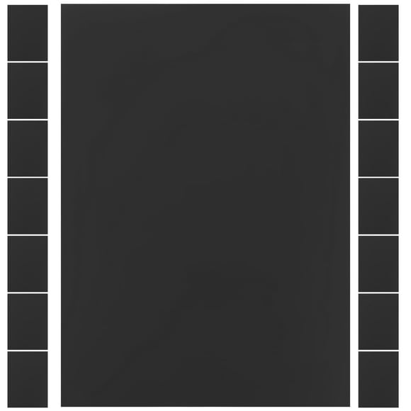 LEEYNEER 20 Sheets Black Cardboard White Cardstock Cardstock Paper Origami Card Paper Paper for DIY Craft Blank Papers for Print