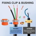 thumbnail image 3 of Ensemble de Connecteurs Mâle Femelle RV, Prise Mâle Femelle RV 50A Robuste pour 8AWG 1C 50A SWW pour Camping, 3 of 7