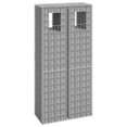 thumbnail image 1 of vidaXL Gabion Basket Posts 2 pcs 40x40x180 cm Iron, 1 of 4