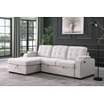thumbnail image 3 of Davie LHF Sectional Sleeper Bed, Beige, 3 of 4
