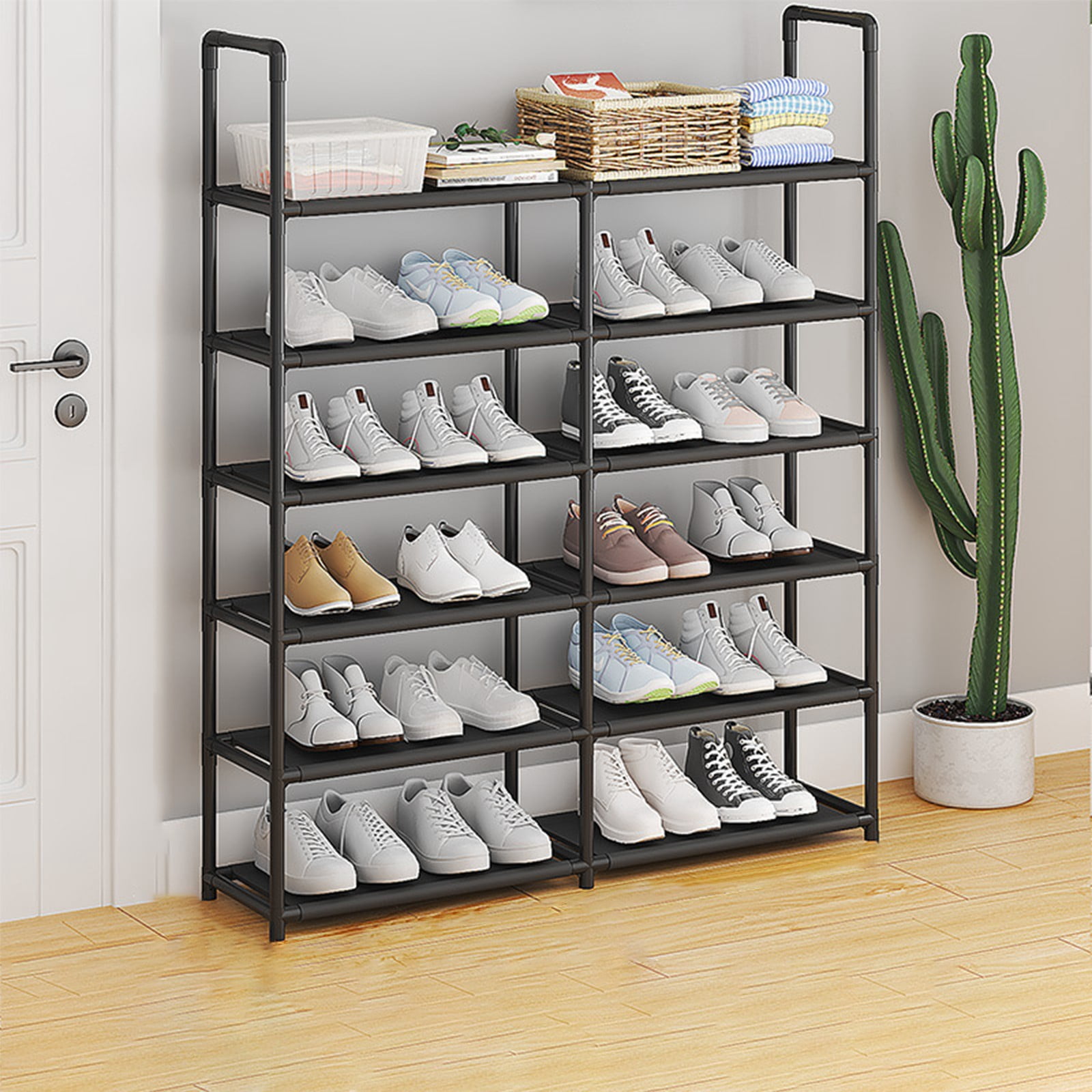 EGNMCR Multi Functional Assembling Storage Shoe Rack Home Assembly Shoe Rack Shoe Cabinet Storage Shelf Shoe Rack Shoe Storage