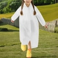 thumbnail image 4 of Cowsor Ponchos de Pluie Imperméables pour Garçons Filles Poncho de Pluie Réutilisable avec Capuchon et Manches Manteaux de Pluie Imperméables d'Extérieur Veste, 4 of 4