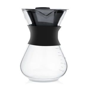 Coffee Pour Over Set, Manual Glass Drip Pot Pour Over Hand Drip Pour Maker 400ml Coffeemaker Coffee Brewer With Stainless Steel Filter For Home For Office