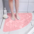 thumbnail image 1 of Chmadoxn Bathroom Rugs, Rugs for Living Room, Area Rug, Fan Shaped Non Slip Shower Floor Pad With Massage Texture Spanking Dry Waterproof For Bathroom Tub Security Plastics bathroom anti slip mats, 1 of 6