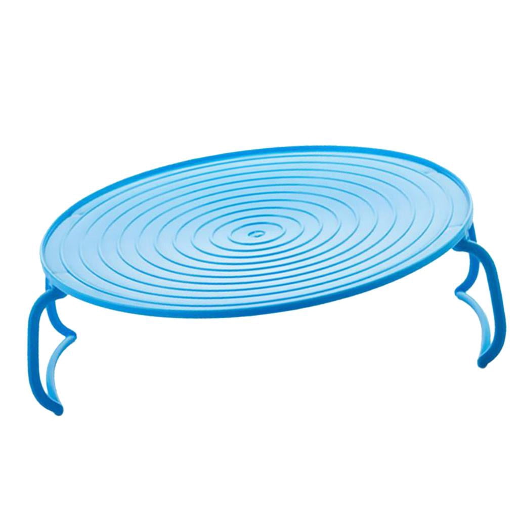 GROWTH TANK Microwave Oven Heating Shelf Heating Kitchen Tray Oven Cooking Rack Blue