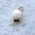 thumbnail image 2 of Youkk Cloth Chic And Stylish Brooch Pin Fashion Statement With Exquisite Piece Modern Minimalist Corsage light grey 1Set, 2 of 6