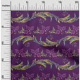 thumbnail image 1 of oneOone Silk Tabby Fabric Leaves & Floral Artistic Print Sewing Fabric BTY 42 Inch Wide, 1 of 4