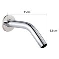 thumbnail image 1 of Stainless steel Shower Head Extension Arm Straight Angled Extra Hose Pipe Shower, 1 of 10