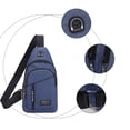 thumbnail image 4 of SDNall Sac à Dos Bandoulière Polyvalent avec Sangle de Poitrine, Trou de Sangle de Main pour Téléphone Ajustable, Sac de Randonnée Léger pour les Déplacements Quotidiens et les Voyages en Plein Air, 4 of 6