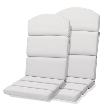 Aoodor Outdoor Adirondack Chair Cushions Set of 2, Water Resistant High Back Patio Rocking Chair Cushion