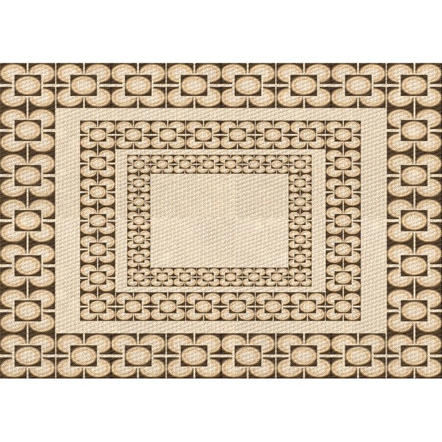 Ahgly Company Machine Washable Indoor Rectangle Transitional Golden Blonde Gold Area Rugs, 5' x 8'