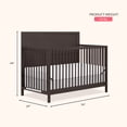 thumbnail image 2 of Dream On Me Dillian 5-in-1 Convertible Crib, Chocolate Chip, 2 of 10
