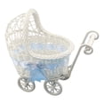 thumbnail image 1 of Miniature Woven Stroller for Wedding Candy Display and Pretend Play Home, 1 of 5