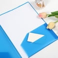 thumbnail image 4 of ZTTD Folders with Pockets-1 Pack, Two Pocket Folders, 2 Pocket Folders Fit Letter Size Paper, Colored File Folders for Documents, Plastic File Folder for Office Home Bussines(Style6-Sky Blue), 4 of 5