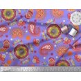 thumbnail image 2 of Soimoi Velvet Fabric Mandala & Paisley Ethnic Fabric Prints By Yard 58 Inch Wide, 2 of 3