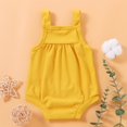 thumbnail image 2 of Patpat Baby Pretty Candy Color Solid Pocket Strappy Romper, 2 of 9