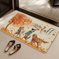 thumbnail image 3 of Yhmxh Bathroom Rugs Pumpkin Maple Crystal Velvet Floor Mat Home Entrance Door Mat Thickened Foyer Floor Mat Living Room Rug Bath Mat for Home and Kitchen Bathroom, 3 of 7