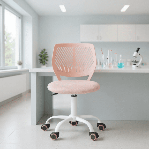 Homy Casa Tabouret à Hauteur Réglable avec Rotation à 360°, Conception Ergonomique et Roulettes Silencieuses pour Établi de Laboratoire, Station de Recherche et Collecte d'Échantillons