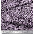 thumbnail image 2 of Soimoi Purple Georgette Viscose Fabric Leopard & Wild Animal Skin Printed Fabric 1 Yard 42 Inch Wide, 2 of 3