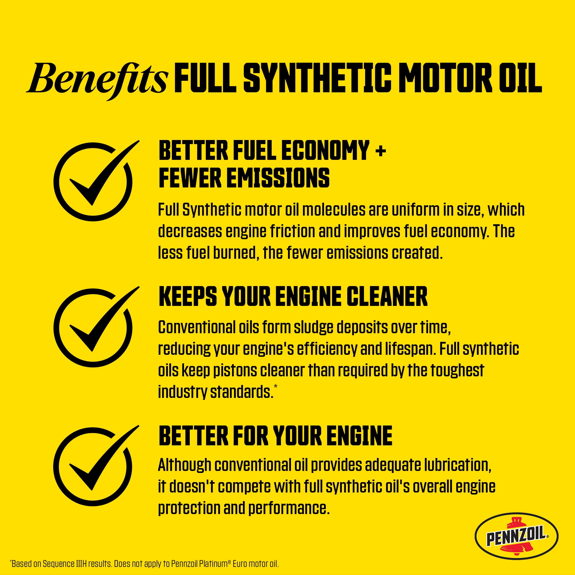 Huile moteur Pennzoil Platinum 100 % synthétique 0W-20, 5 litres (caisse de 3)
