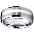 thumbnail image 3 of 8MM Dome Men's Tungsten Carbide Ring Wedding Band size 12.5, 3 of 5