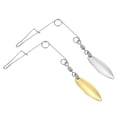 thumbnail image 1 of Unique Bargains 40Pcs Fishing Spinnerbait Wire with Blade, Small-sized Willow Leaf, 1 of 5