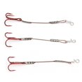 thumbnail image 2 of 3 Pcs Leurres de Pêche pour Perche et Bar, Hameçons Triples en Acier Inoxydable, 2 of 8