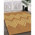 thumbnail image 3 of Ahgly Tapis d'Intérieur Lavable en Machine Carré Transitionnel Sedona Brun, 8 Pieds Carré, 3 of 7