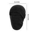 thumbnail image 2 of SDNall Winter Ski Mask, Green Ski Mask, Cool Ski Mask, Sports Riding Ski Mask Outdoor Cold Mask Windproof Hood Motorcycle Helmet Liner Cap Fleece Mask and Fleece Mask integrated Cap, Face Ski Mask, 2 of 6