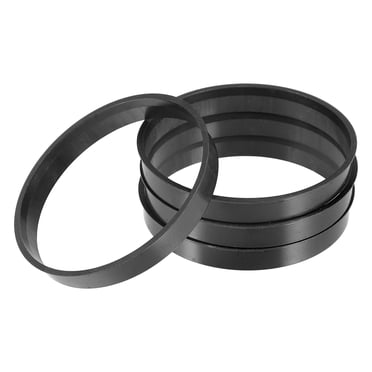 Unique Bargains 71.5mm to 67.1mm Universal Car Hub Centric Rings Black - Pack of 4