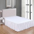 thumbnail image 1 of MesaSe Sheets & Beyond Solid Microfiber 14” Bed Skirt  Queen  White, 1 of 4