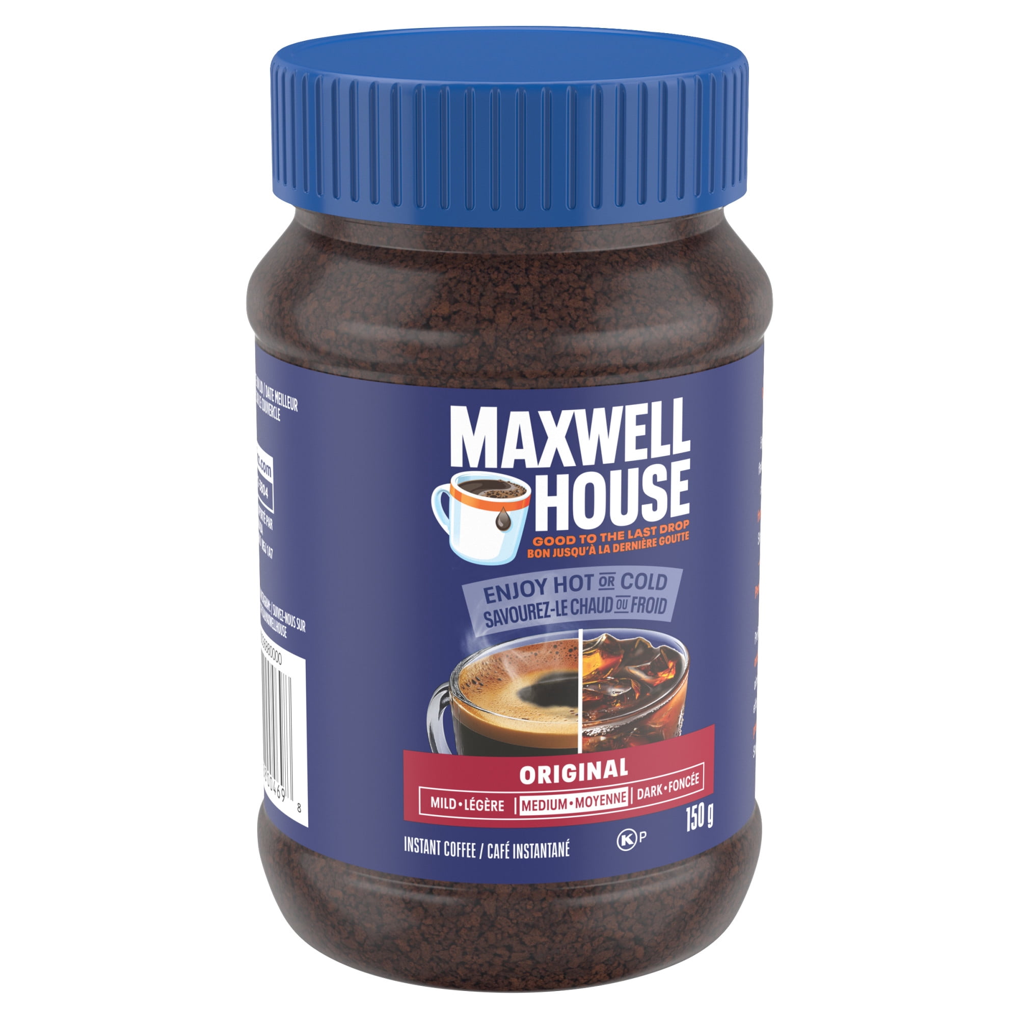 Maxwell House Original Roast Instant Coffee, 150 g Jar