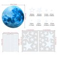 thumbnail image 2 of Baohd 435 Pieces Luminous Stickers Fluorescent Wallpapers Stars Sticky Paper PVC Pasters Theme Self-adhesive Decals Background 77GBlue435pcs, 2 of 6