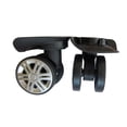 thumbnail image 1 of kurtrusly 2 Pcs Roues de Valise Remplacement Roulettes de Bagage Organisateur Rouleau Faible Bruit Amovible Accessoire de Réparation Noir Rangées Doubles, 1 of 8