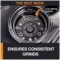 thumbnail image 3 of KRUPS Precise Burr Electric Coffee Grinder, Stainless Steel, with Grind Size and Cup Selections, 12-Cup, Black, 3 of 6