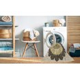 thumbnail image 2 of Ahgly Company Tapis Rectangulaire d'Intérieur Lavable en Machine Transitionnel Brun, 2 Pieds x 5 Pieds, 2 of 7